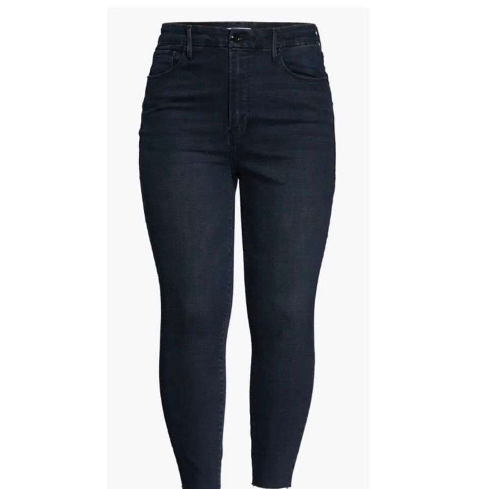 Good American Dark Indigo Ankle Jeans